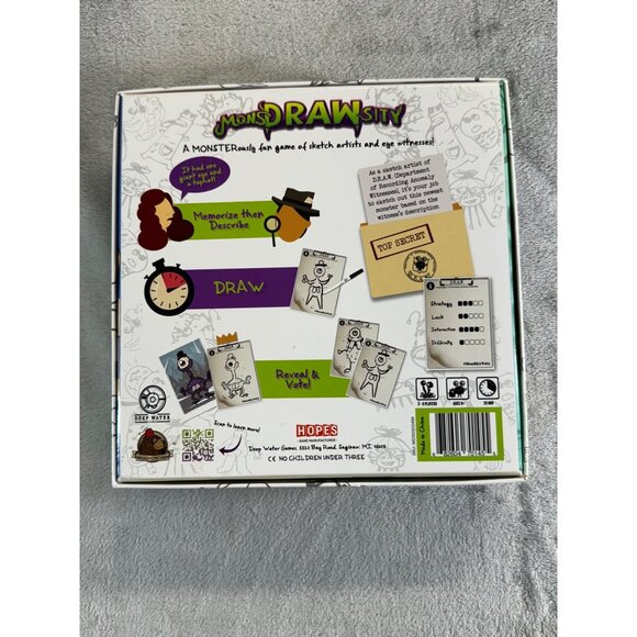 Monsdrawsity Monster Sketch Artist Eye Witness Drawing Game Deep Water - Picture 11 of 11